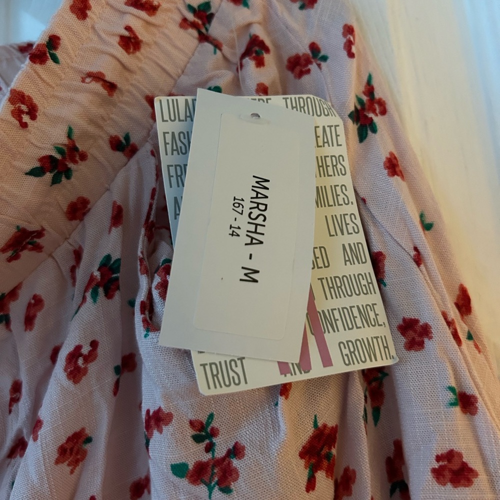LuLaRoe Pink Floral Midi Skirt